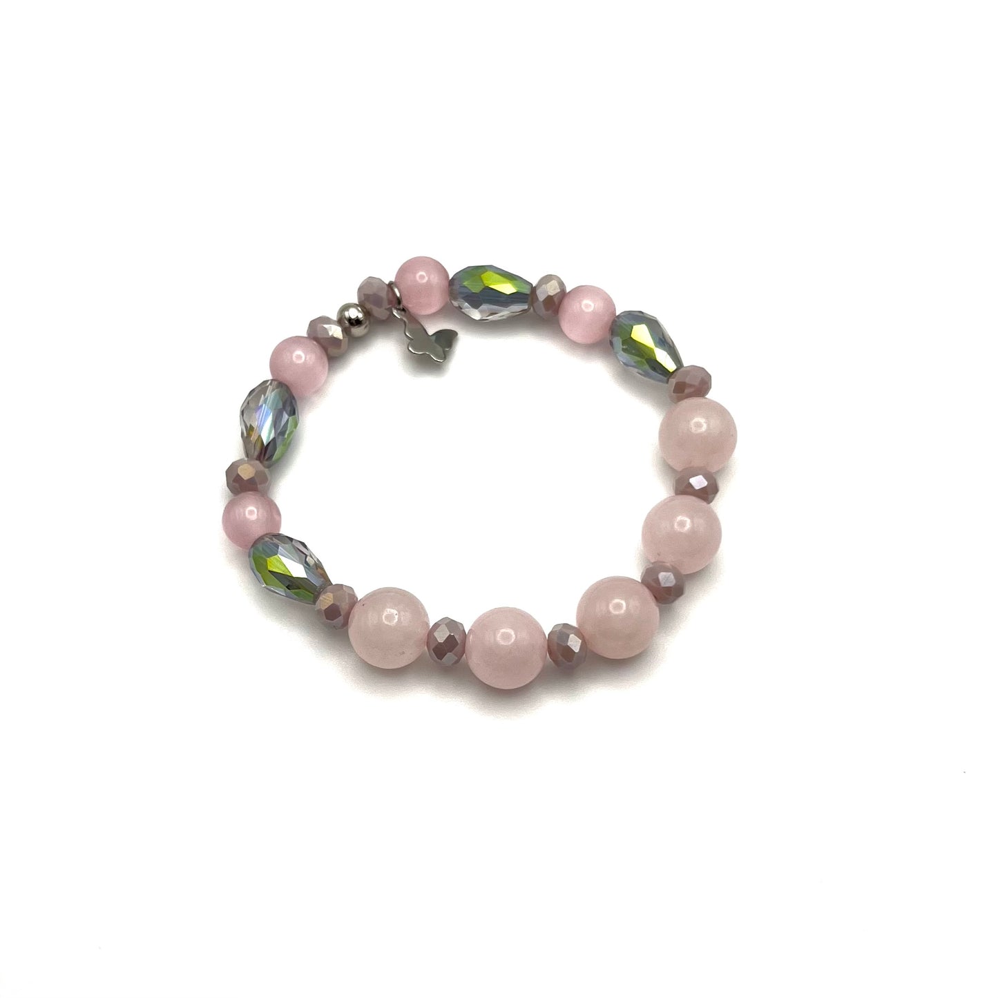 PULSERA MIXTA DE CUARZO ROSA