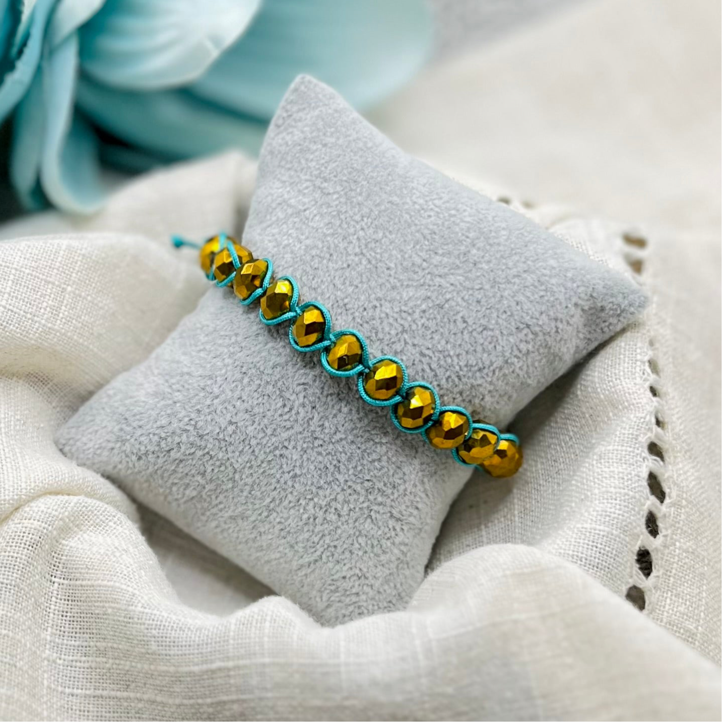 GOLD MACRAME BRACELET
