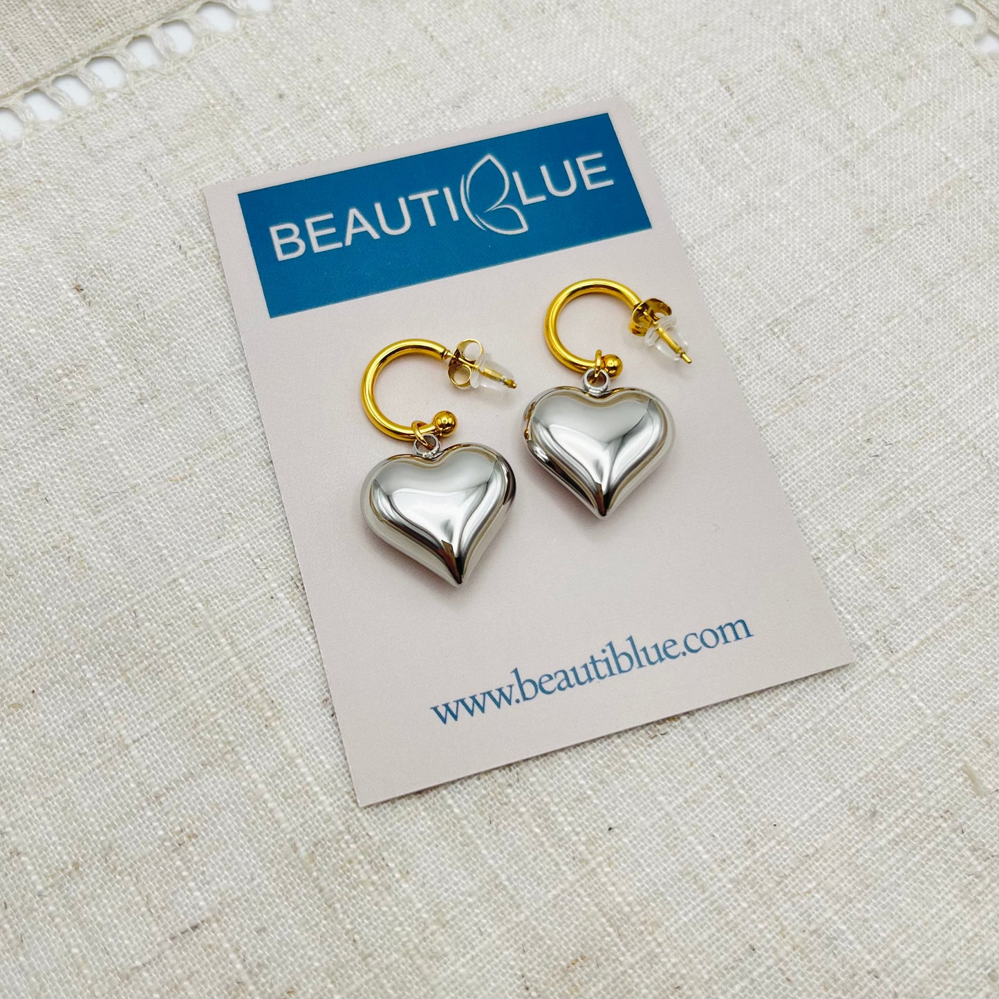 PENDIENTES EN FORMA DE CORAZÓN