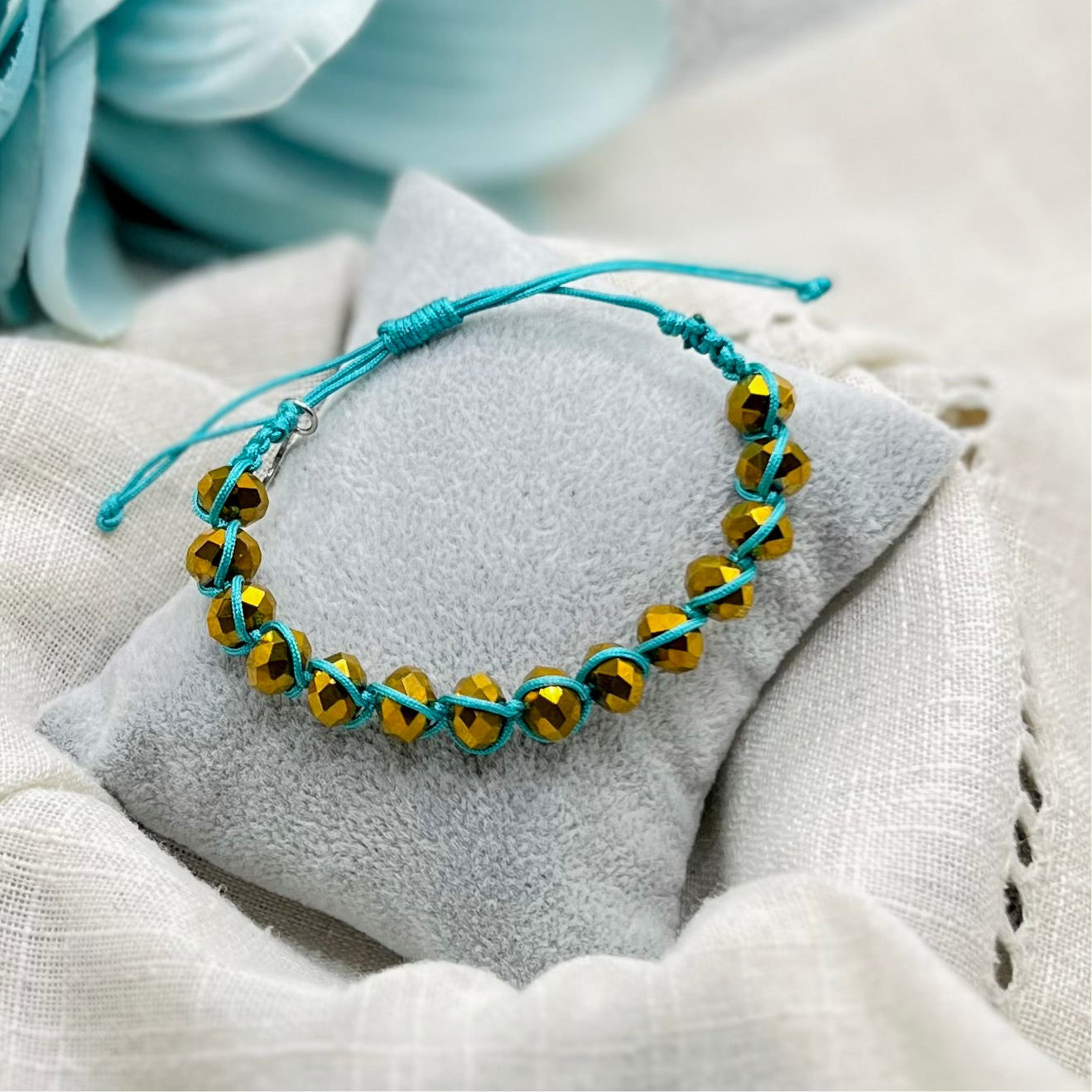 GOLD MACRAME BRACELET