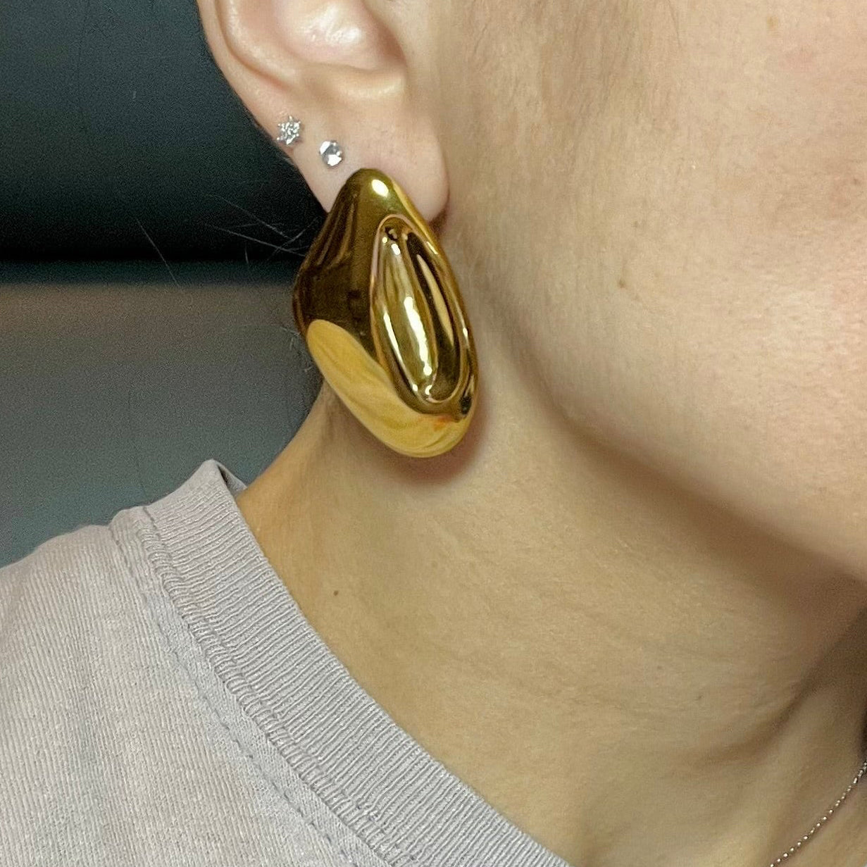 BIG GOLD EARRINGS