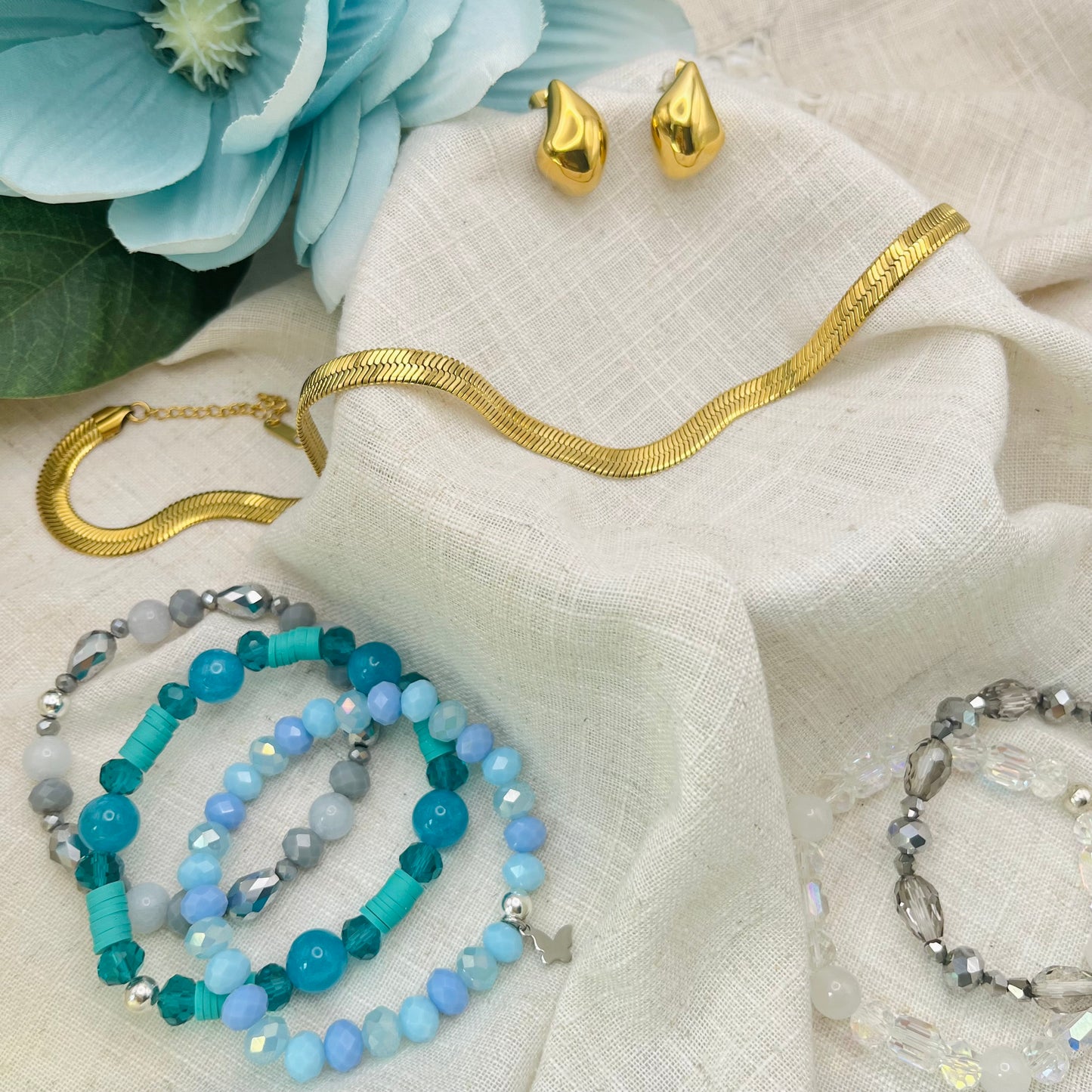 COLLAR CADENA SERPIENTE PLANA