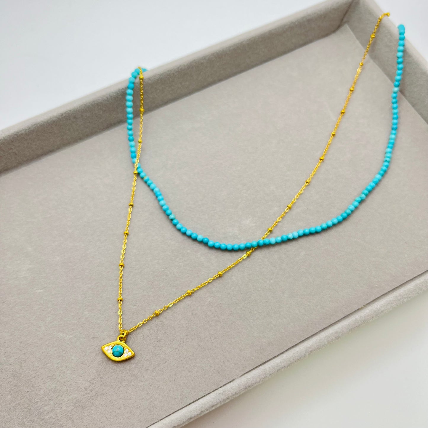 EYE DOUBLE NECKLACE