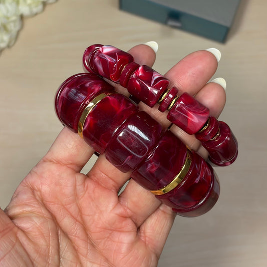 ELASTIC DARK RED BRACELET