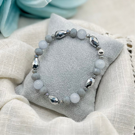 GRAY SILVER BRACELET