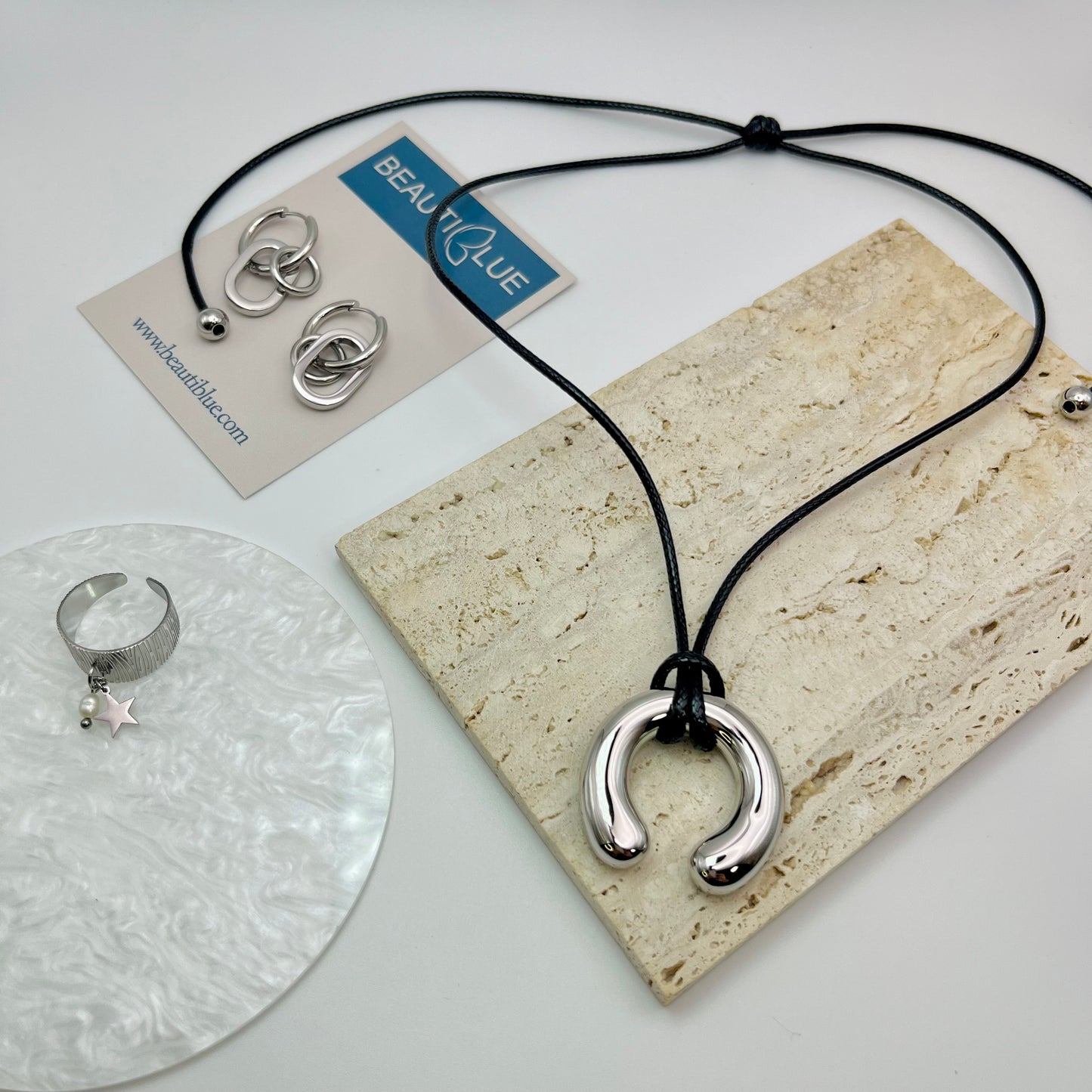 SILVER DROP EARRINGS