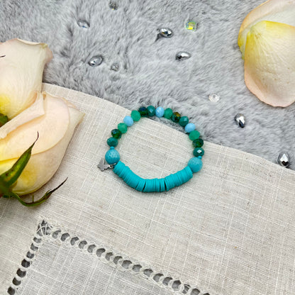 GREEN TURQUOISE TWO SIDES BRACELET