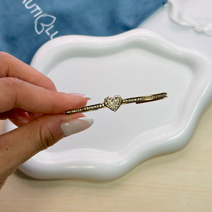 HEART BANGLE BRACELET