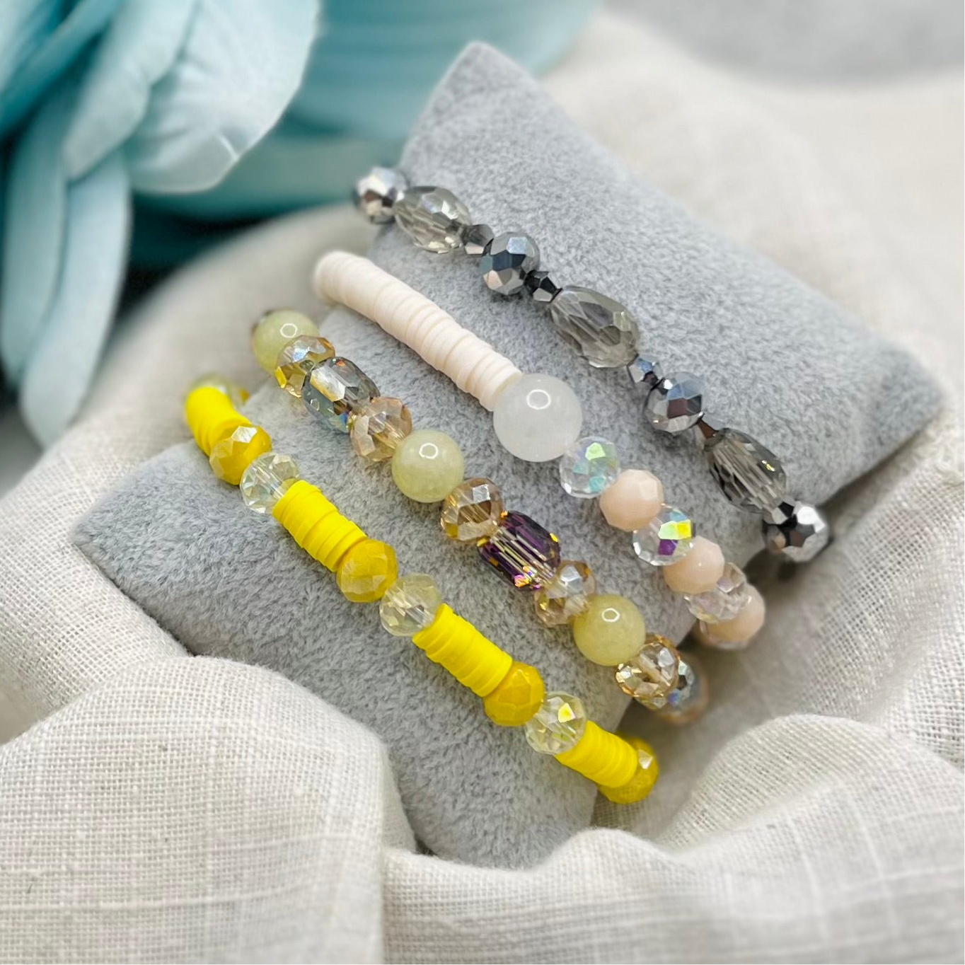 CREAM TWO SIDES BRACELET