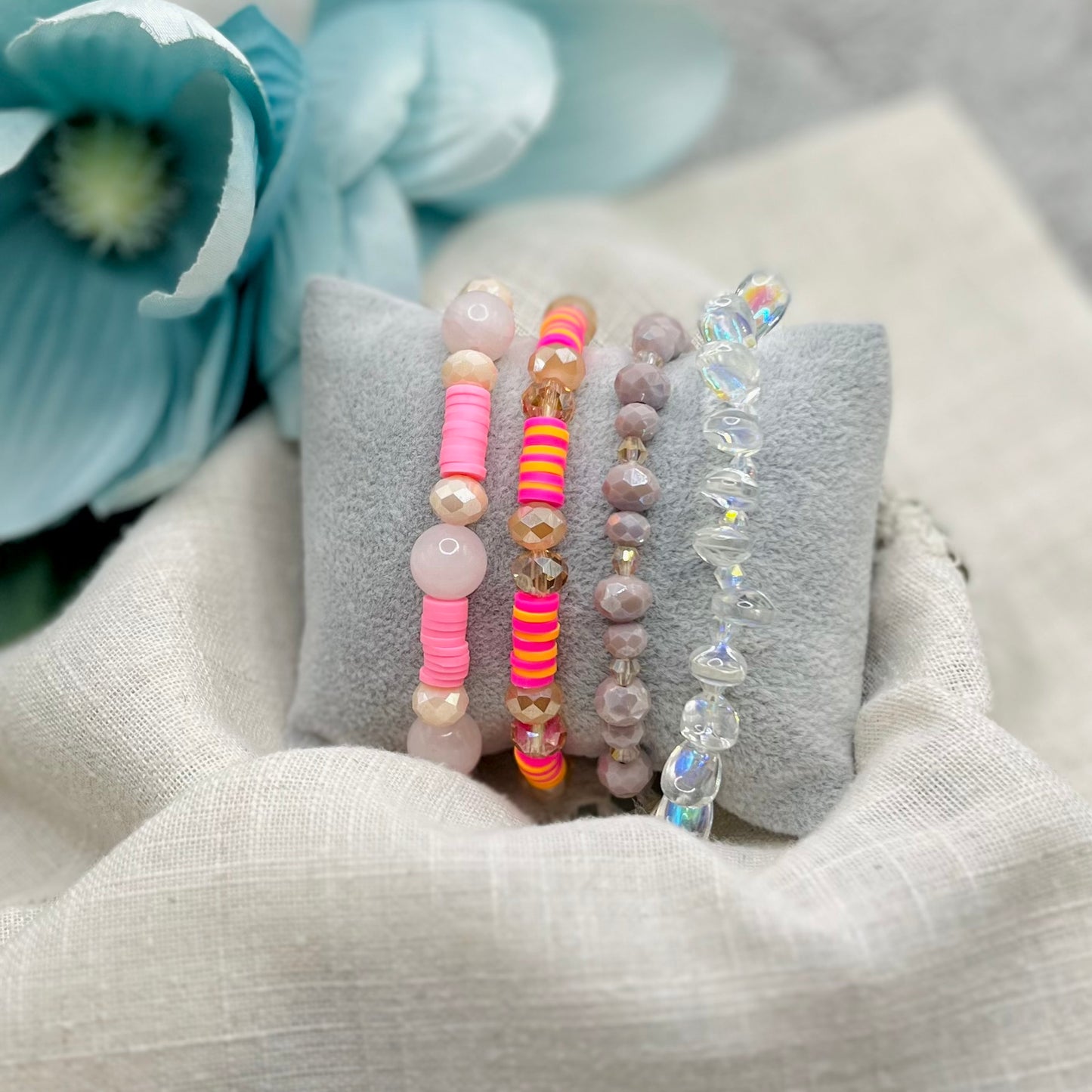 PULSERA ROSA NARANJA 