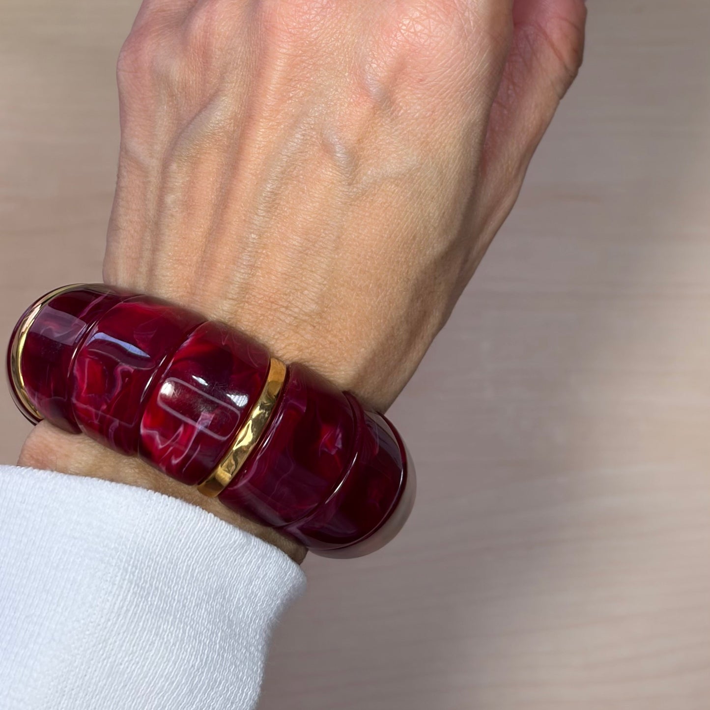 ELASTIC DARK RED BRACELET