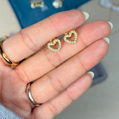 SMALL HEART EARRINGS