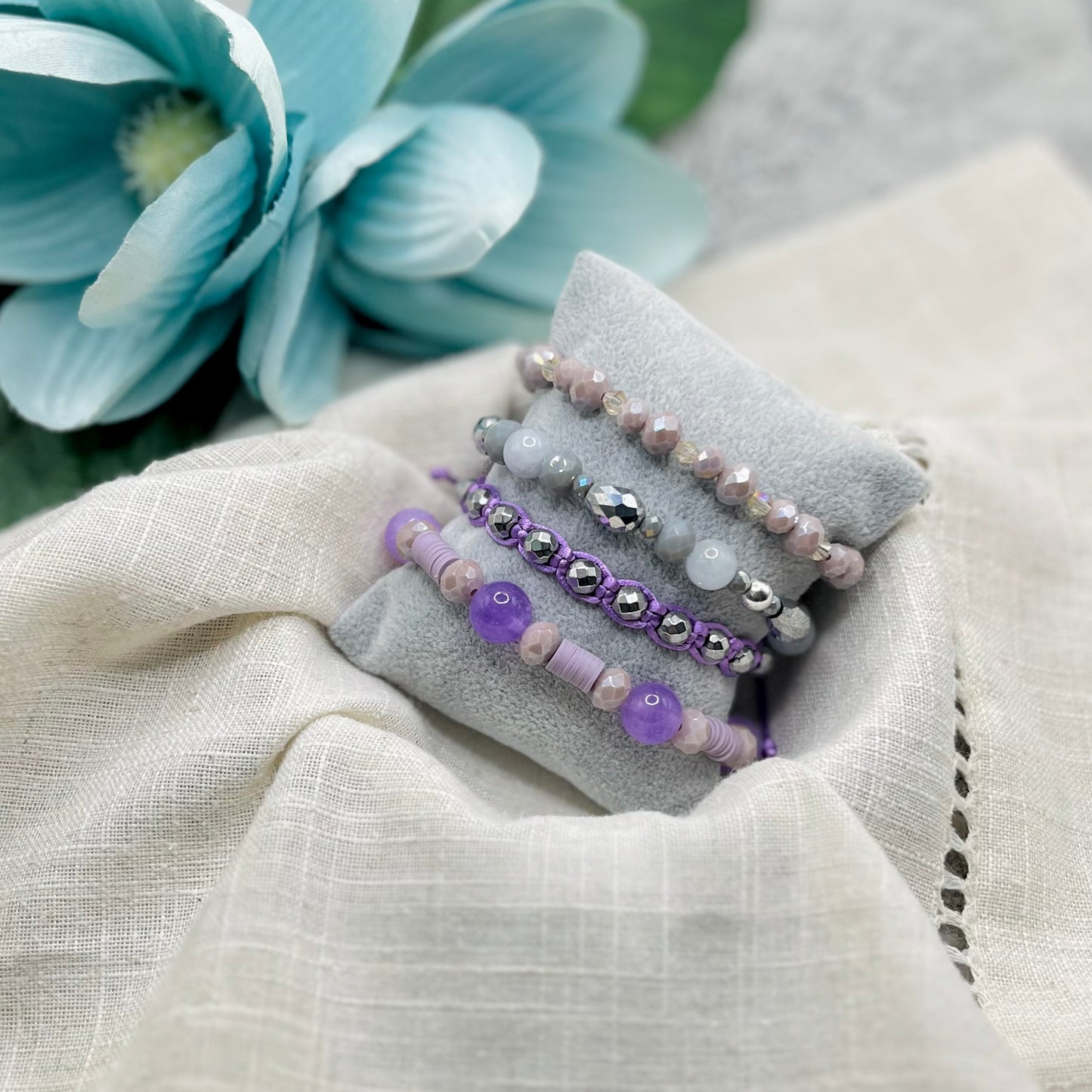 PURPLE STONE BRACELET