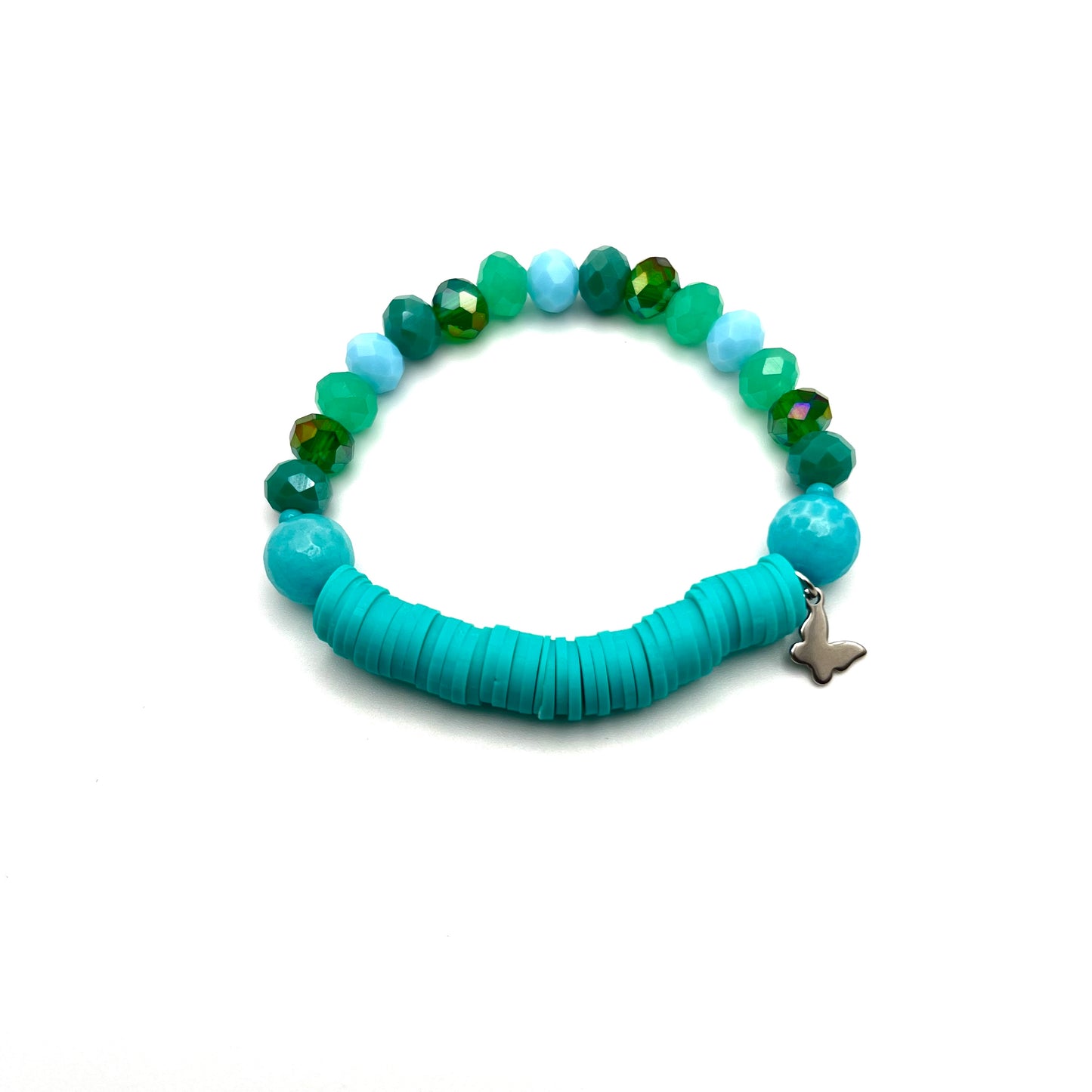 GREEN TURQUOISE TWO SIDES BRACELET