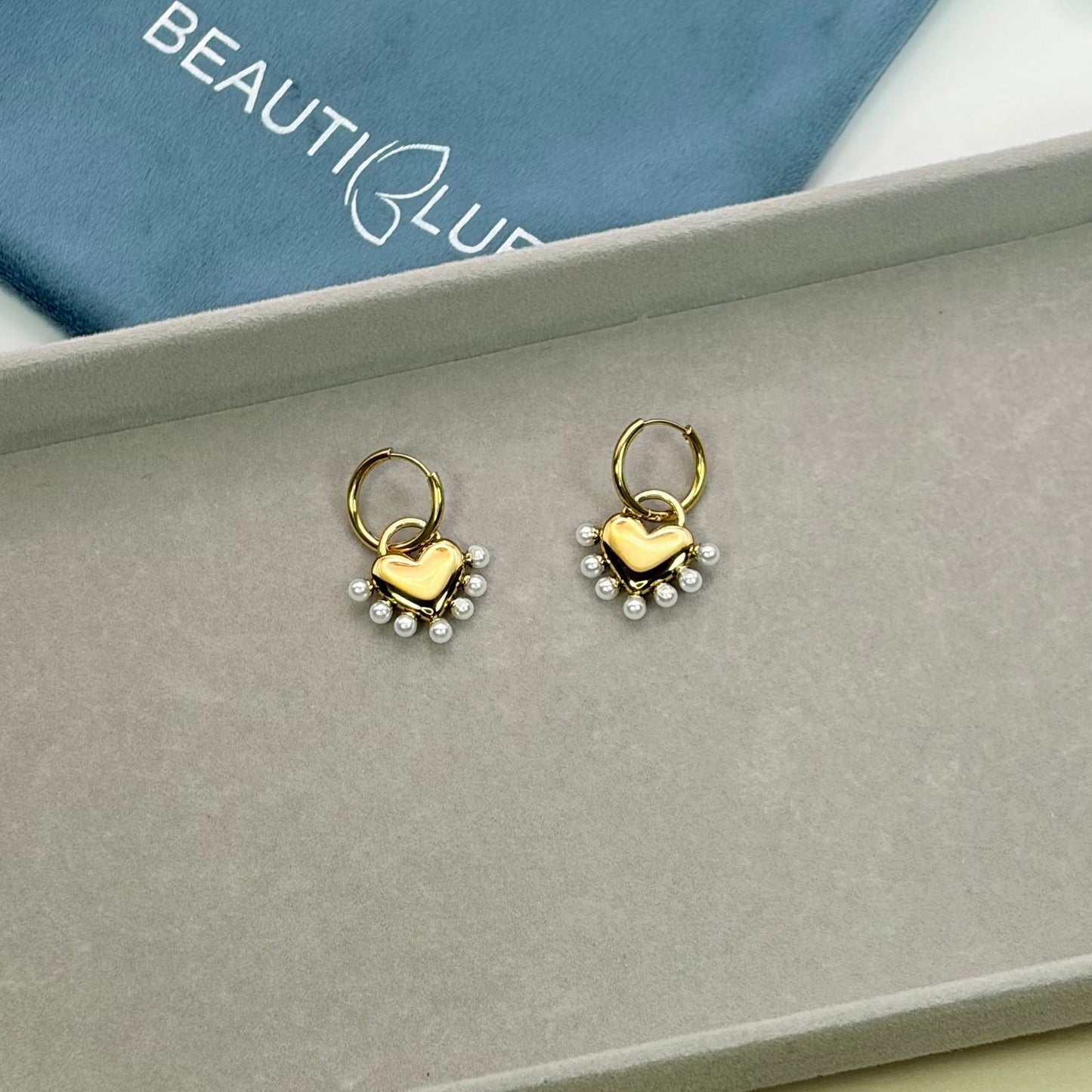 PEARL HEART EARRINGS