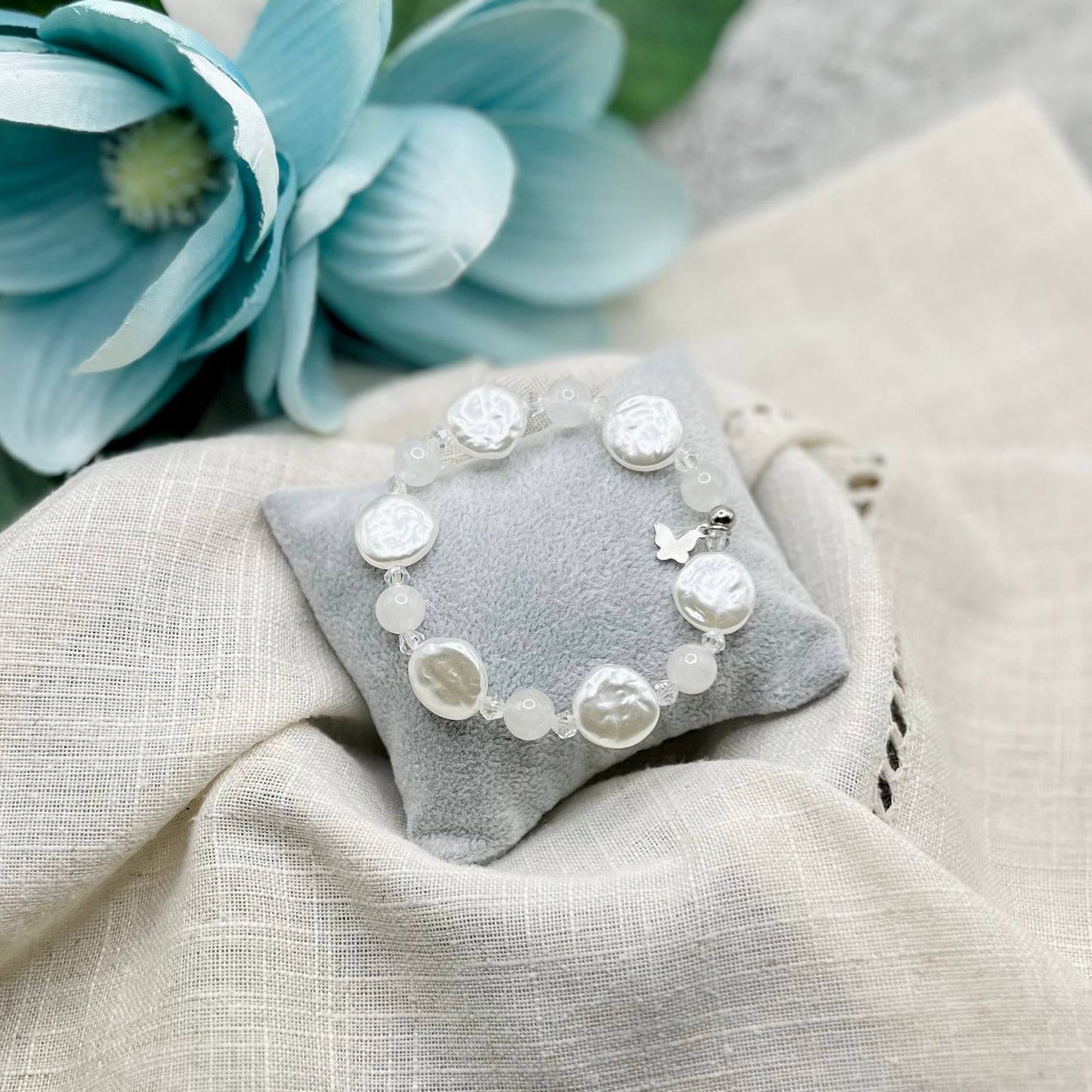 PULSERA DE PERLAS DE IMITACIÓN