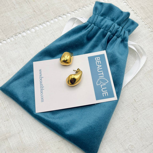 GOLD WATER DROP EARRINGS