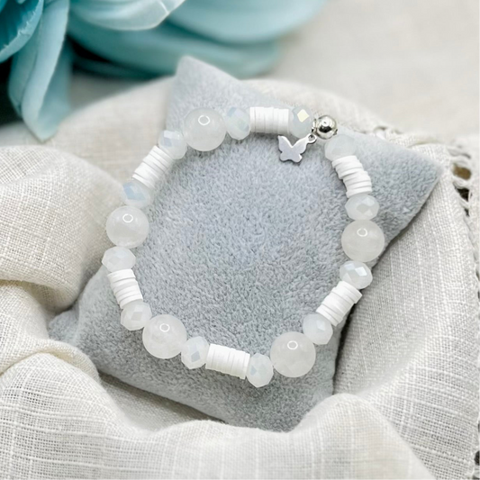 WHITE STONE BRACELET
