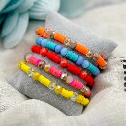 YELLOW MIX BEADS BRACELET