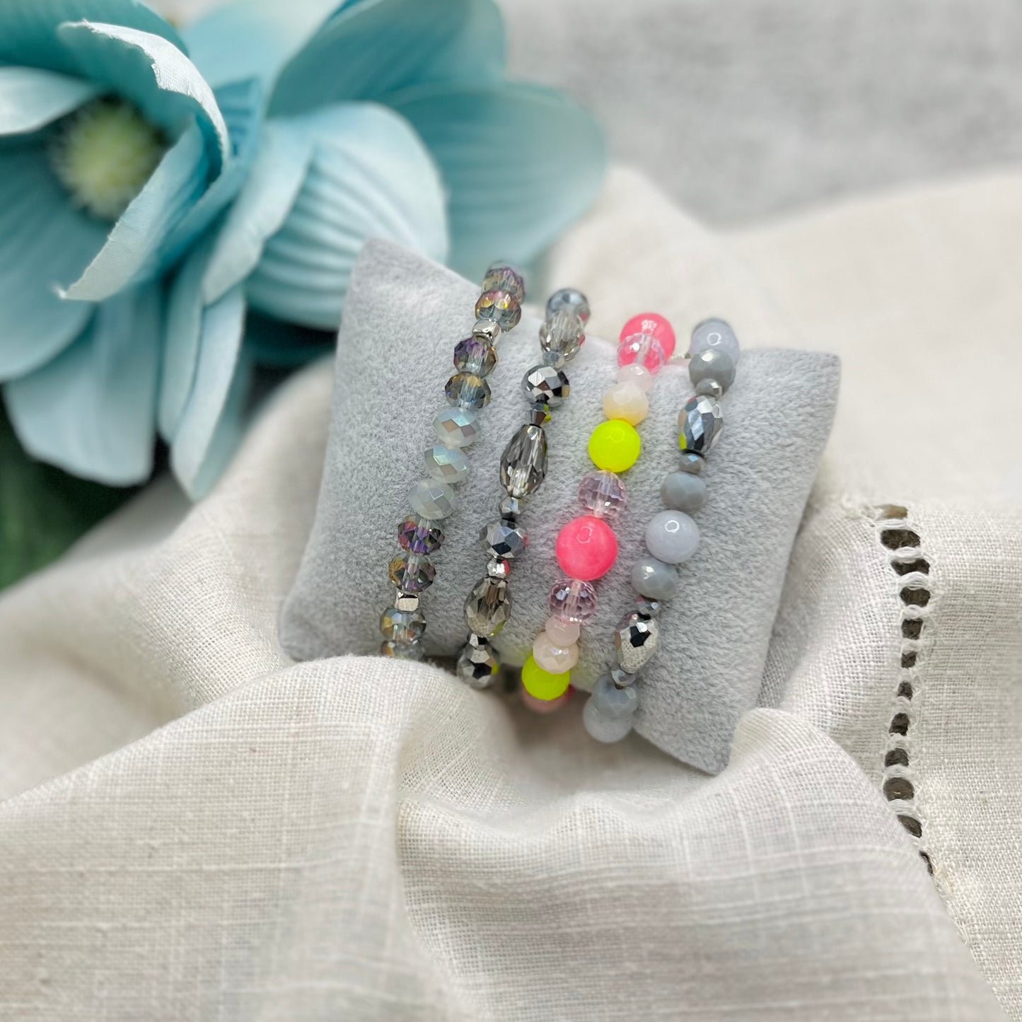 PULSERA PLATA GRIS