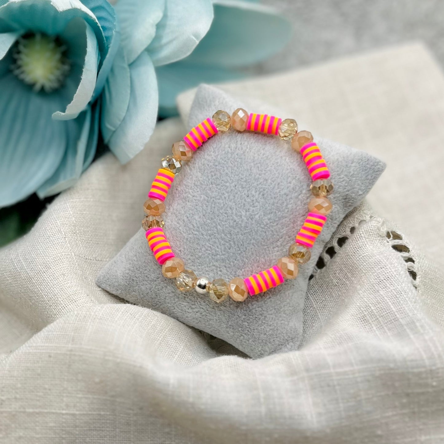 PULSERA ROSA NARANJA 