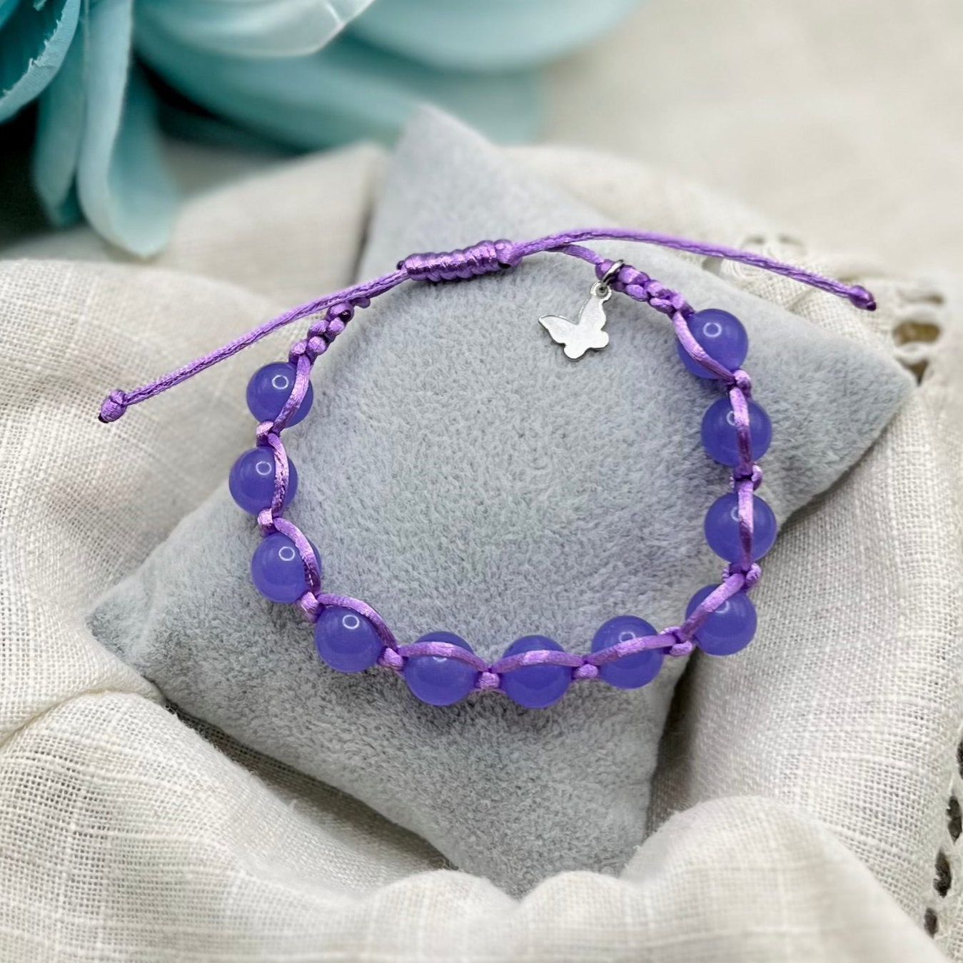 PURPLE MACRAME BRACELET