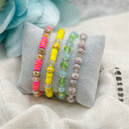 YELLOW MIX BEADS BRACELET