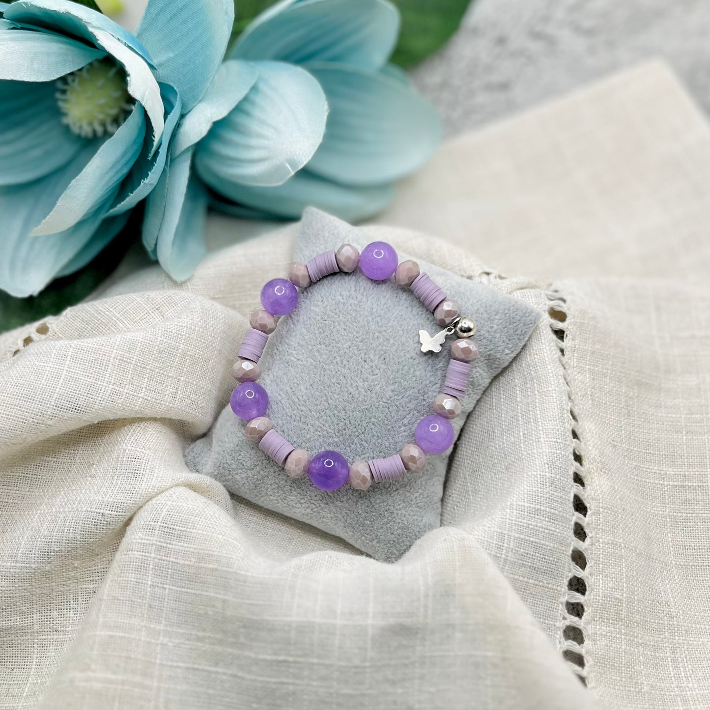 PURPLE STONE BRACELET
