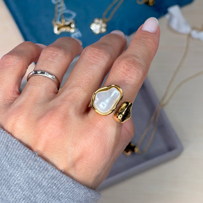 PEARL OPEN RING