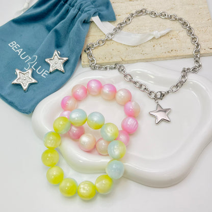 SILVER STAR EARRINGS