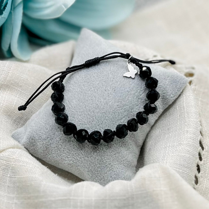 BLACK MACRAME BRACELET