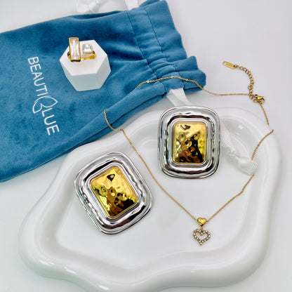 MIX COLOR BIG EARRINGS