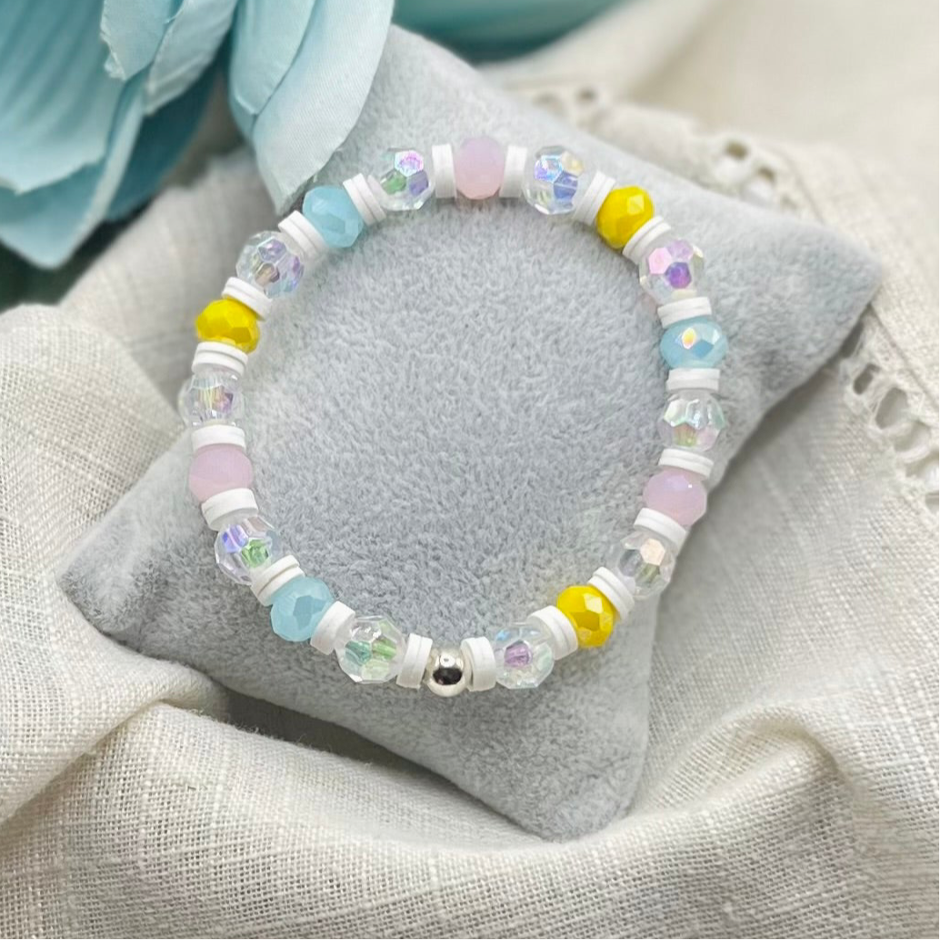 WHITE MULTICOLORED BRACELET