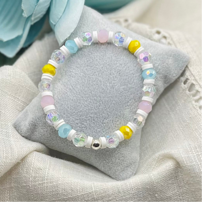 WHITE MULTICOLORED BRACELET