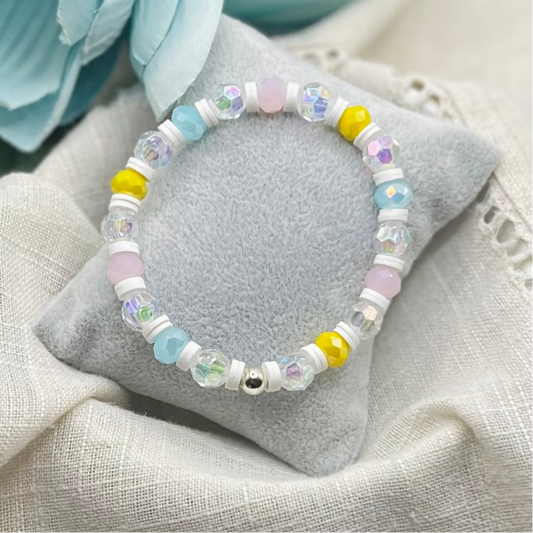 WHITE MULTICOLORED BRACELET