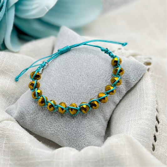 GOLD MACRAME BRACELET