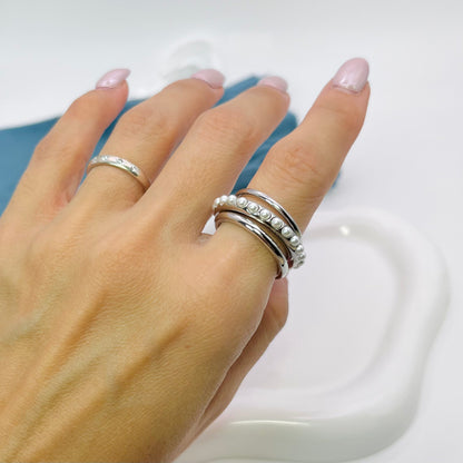 MULTI-LAYER SILVER RING