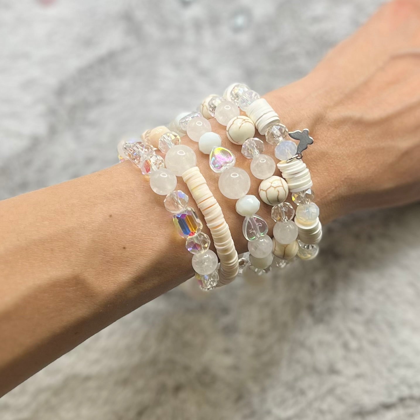 CREAM TWO SIDES BRACELET