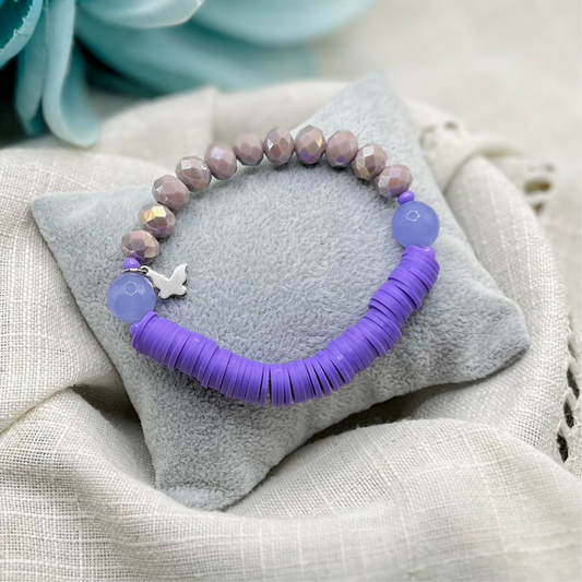 PURPLE TWO SIDES BRACELET