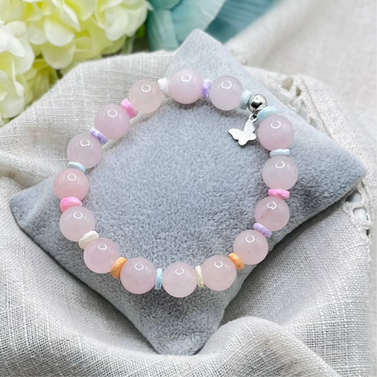 ROSE QUARTZ MULTICOLORED BRACELET