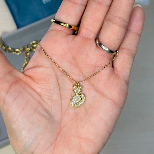 CAT PENDANT NECKLACE