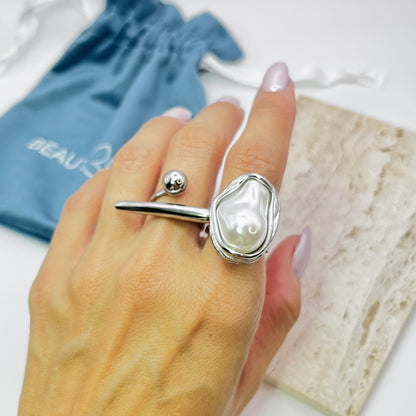 SILVER OPEN RING