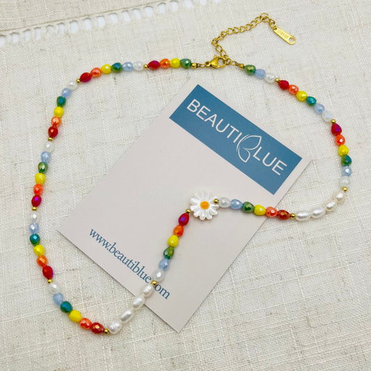 COLLAR DE CUENTAS DE COLORES