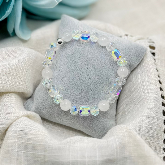 IRIDESCENT WHITE BRACELET
