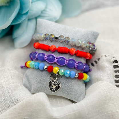 PURPLE MACRAME BRACELET