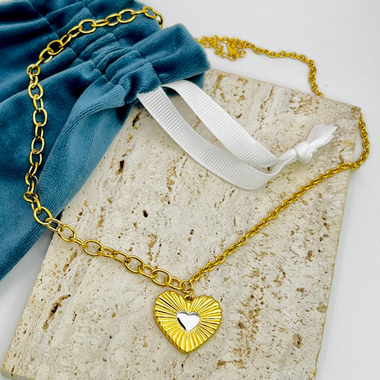 GOLD HEART NECKLACE