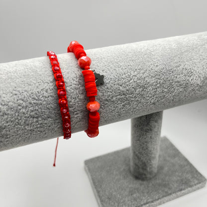 RED BEADS BRACELET