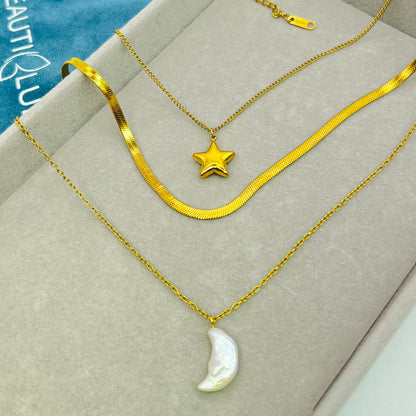 TRIPLE LAYER NECKLACE