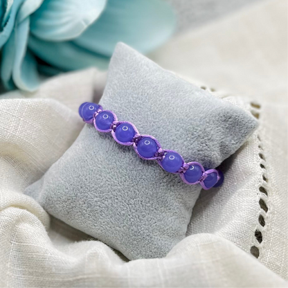 PURPLE MACRAME BRACELET