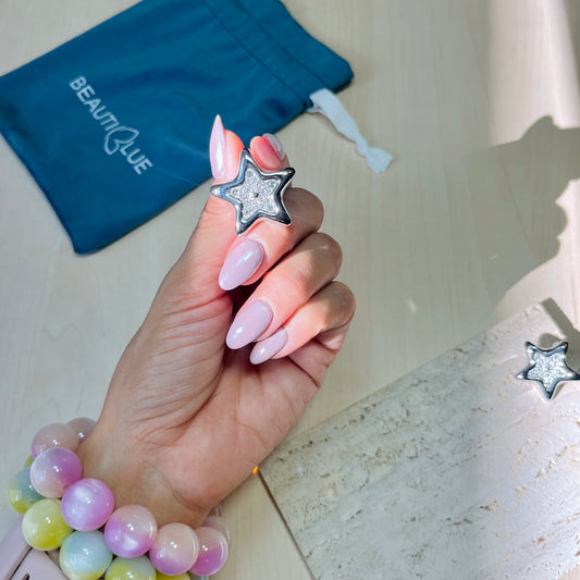 SILVER STAR EARRINGS